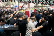 تشییع زوج شهید حملات اسرائیل در ‌سبزوار + فیلم