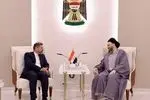 دیدار رهبر جریان حکمت ملی عراق با معاون وزیر خارجه ایران در بغداد