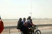 فیلم وزش باد شدید و گرد و خاک در خرمشهر