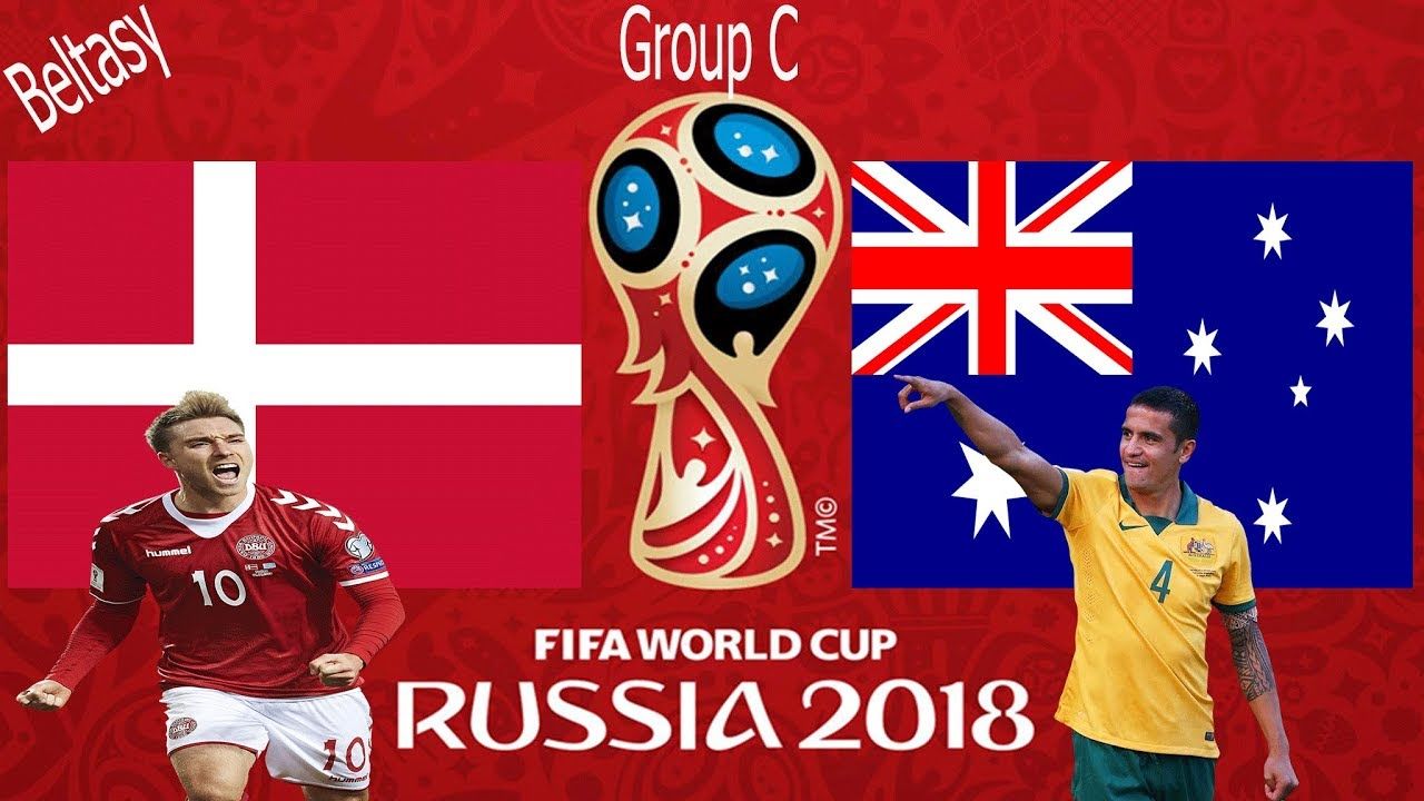 ساعت بازی استرالیا و دانمارک در جام جهانی