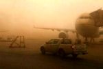 گرد و غبار، ترمز هواپیماهای فرودگاه اهواز را کشید!