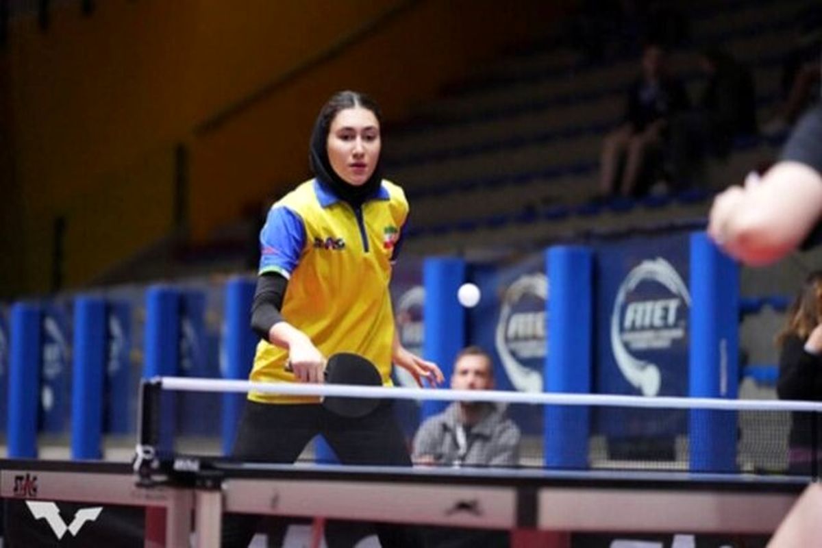 دختر پینگ‌پنگ‌باز ایران نقره  رقابت‌های آزاد جهانی را کسب کرد