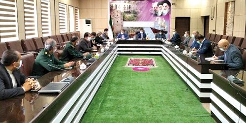 برگزاری جلسه هماهنگی احداث سومین مدرسه بانک سینا در شهرستان دشتی استان بوشهر