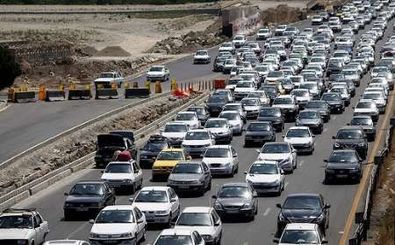 ترافیک پرحجم در محورهای مواصلاتی در استان اصفهان