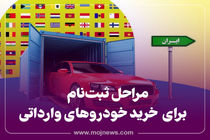 اینفوگرافیک/ مراحل ثبت نام برای خودروی وارداتی 