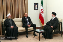 دیدار رییس‌ جمهوری آذربایجان با مقام معظم رهبری