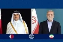 پزشکیان و امیر قطر بر تقویت پیوندهای دوجانبه تاکید کردند