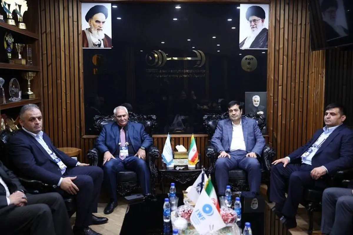 وزیر ورزش و جوانان در دیدار با محمد جلود، رئیس فدراسیون جهانی وزنه‌برداری