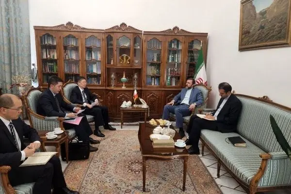 نشست غریب‌آبادی و سفیر چین با محوریت شانگهای و بریکس