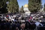 تدابیر امنیتی صهیونیست‌ها در اولین نماز جمعه ماه رمضان در مسجد الاقصی + فیلم