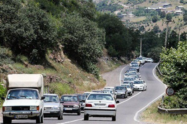افزایش تردد خودروها در جاده های استان کردستان