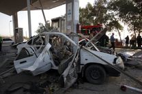 انفجار خودرو در جایگاهCNG شهید آرامش بندرعباس