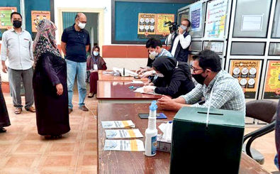 رعایت دستورالعمل‌های بهداشتی در شعبات اخذ رأی قبل از برگزاری انتخابات