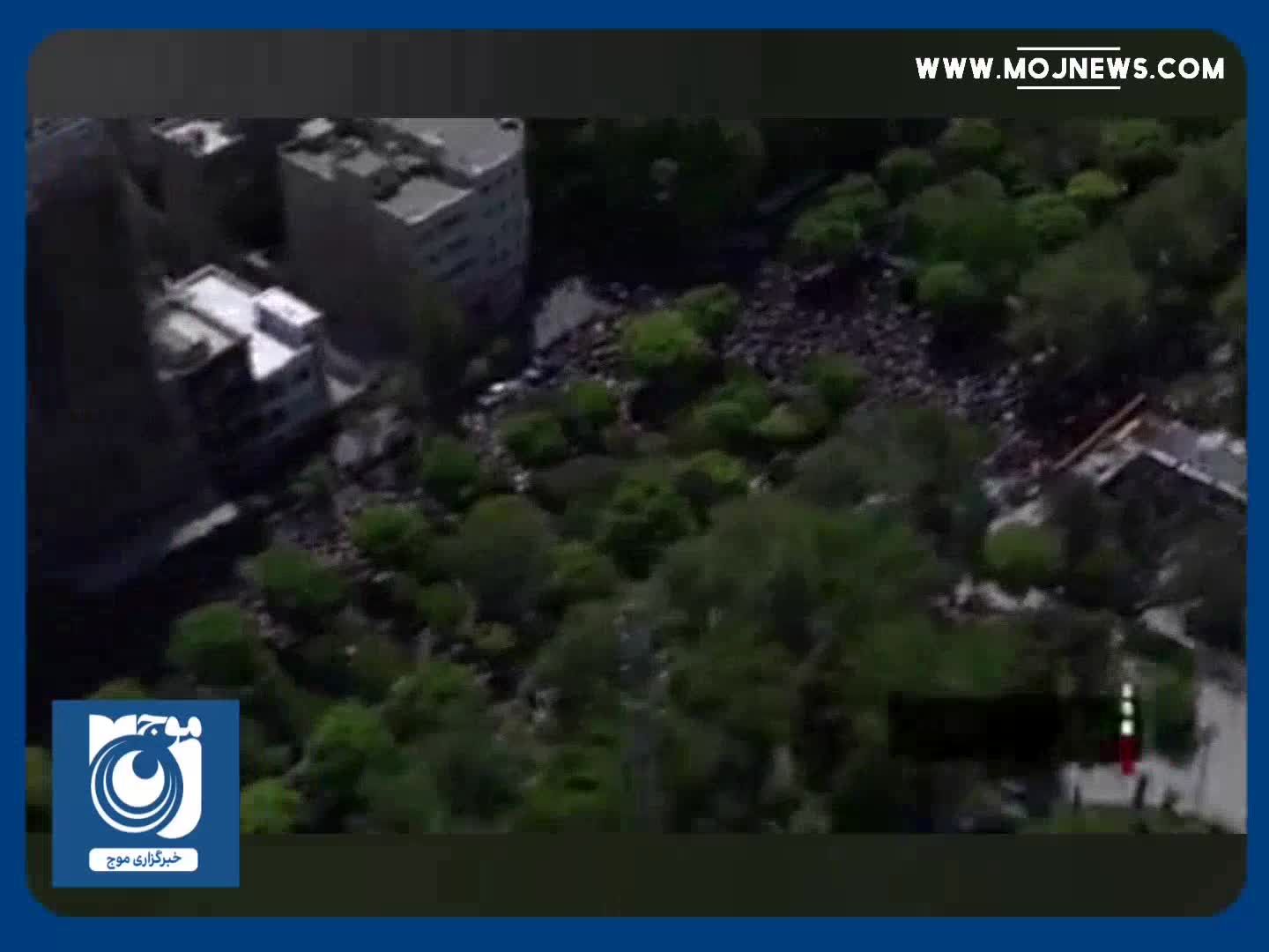 تصاویر هوایی از راهپیمایی روز جهانی قدس در تهران + فیلم