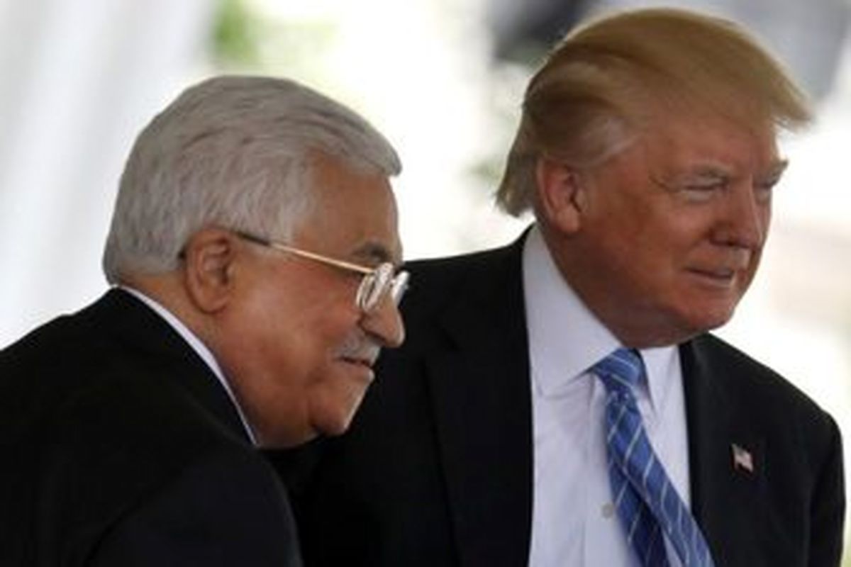 دیدار رئیس‌جمهور آمریکا با نتانیاهو و محمود عباس