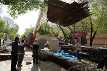 ریزش کلکتور قدیمی فاضلاب دلیل فرونشست خیابان شهید قدوسی اصفهان بود