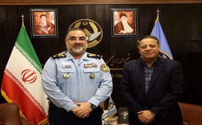عضو هیئت رئیسه فدراسیون فوتبال با فرمانده نیروی هوایی ارتش دیدار  کرد