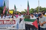 تجمع اعتراضی حامیان فلسطین در پایتخت پاکستان