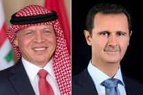 پادشاه اردن و بشار اسد تقویت روابط دوجانبه را بررسی کردند