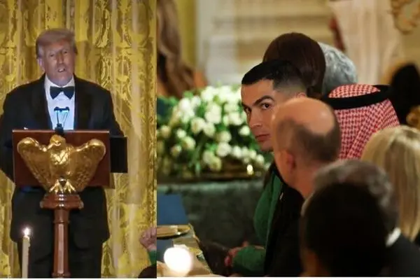 استقبال گرم ترامپ از کریستیانو رونالدو در کاخ سفید