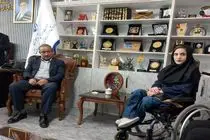 گلایه‌های تنها بانوی قهرمان ویلچررانی اردبیل به گوش مدیرکل رسید