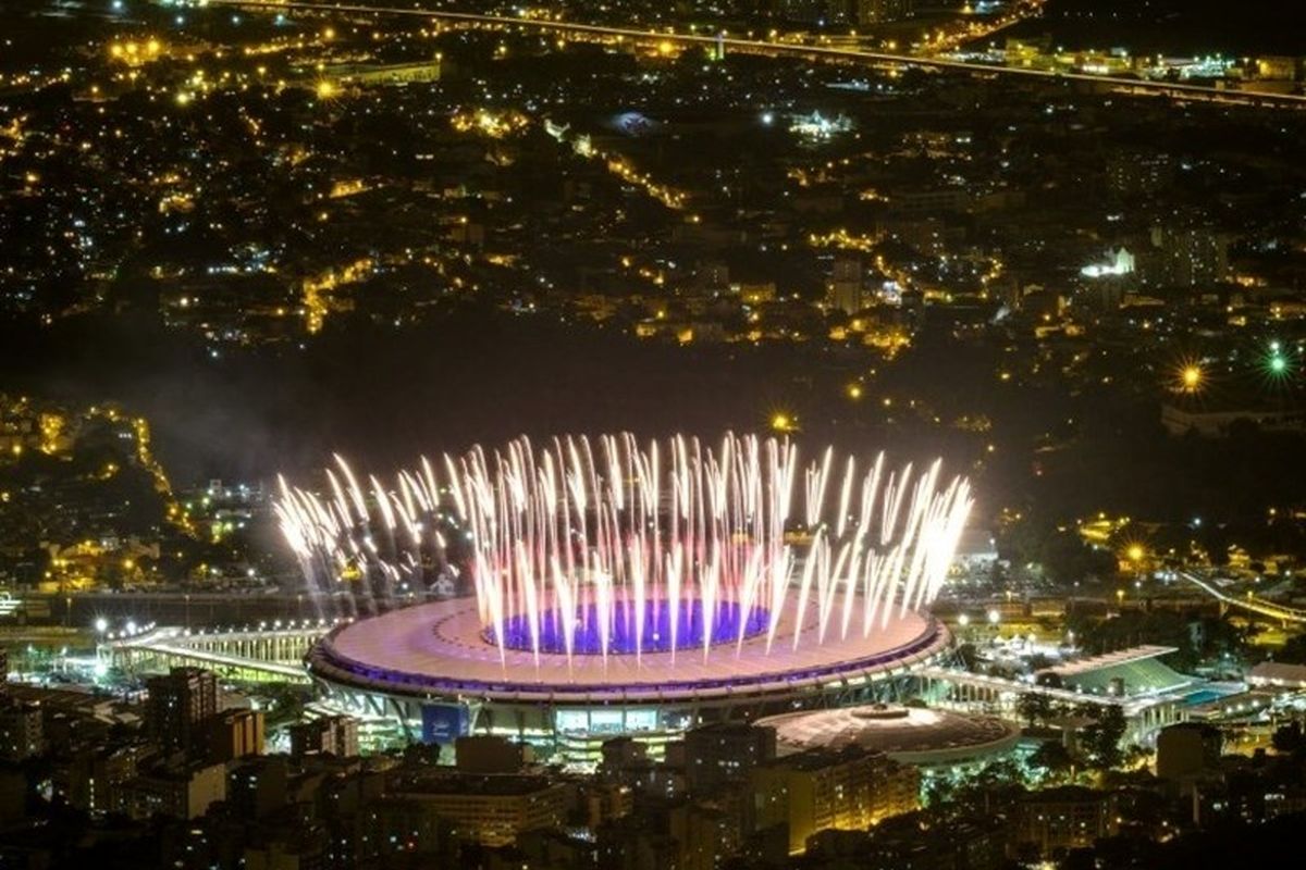 تست آتش‌بازی افتتاحیه المپیک در ماراکانا + تصاویر