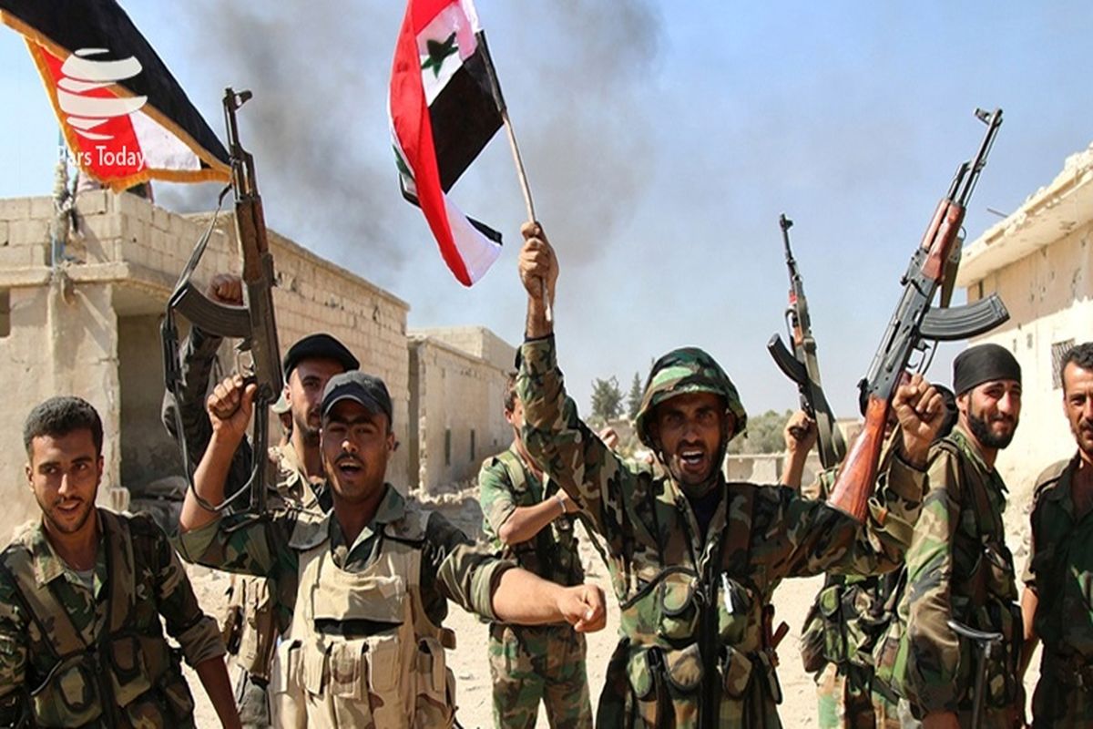 عقب راندن عناصر داعش توسط ارتش سوریه