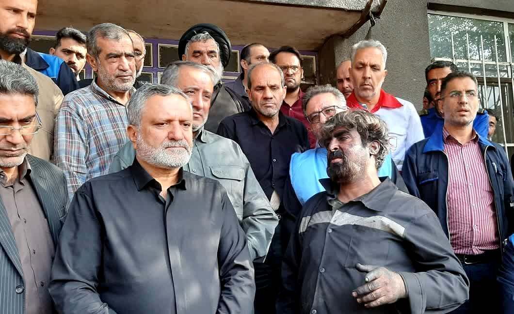 وزیر تعاون، کار و رفاه اجتماعی از محل حادثه انفجار معدن طزره دامغان بازدید کرد
