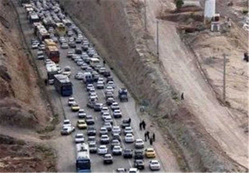 بار ترافیکی پرحجم و روان در مسیر بازگشت زائران حسینی