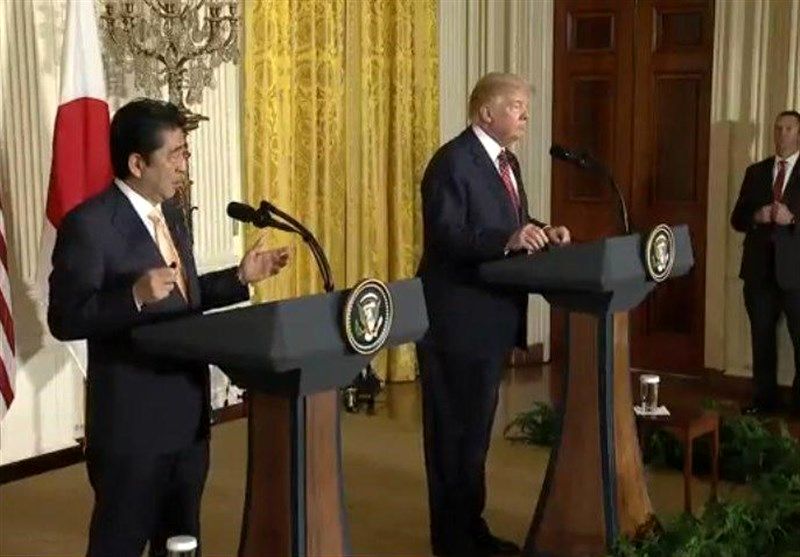 ترامپ: آمریکا 100 درصد در کنار ژاپن خواهد بود
