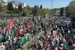  مردم ترکیه در حمایت از غزه تظاهرات کردند