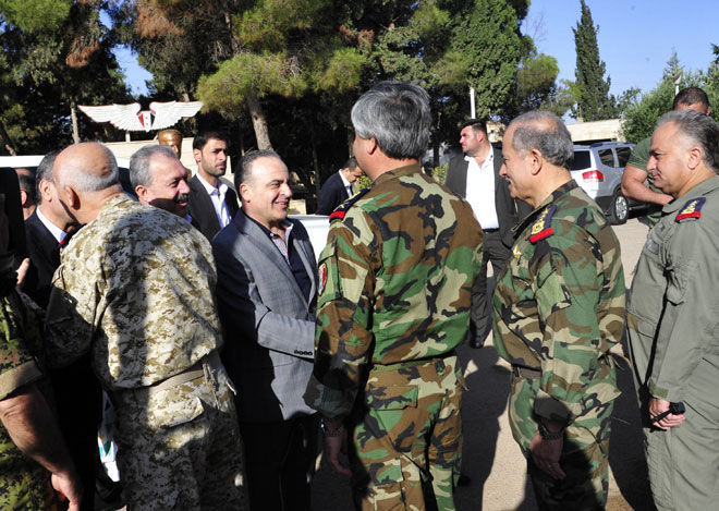 نخست وزیر سوریه با فرماندهان در حمص دیدار کرد