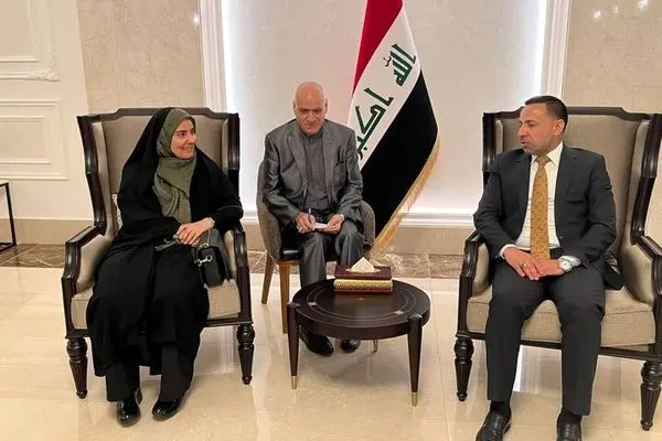 فرزانه صادق وارد عراق شد