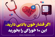 اینفوگرافیک/خوراکی های مفید برای فشار خون بالا