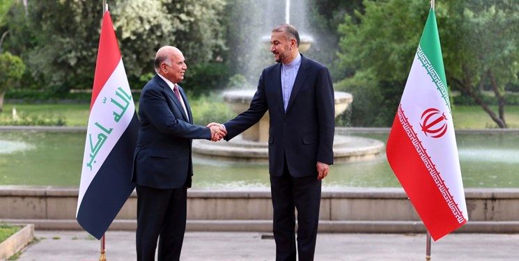 وزیر امور خارجه ایران از همتای عراقی خود در تهران استقبال کرد