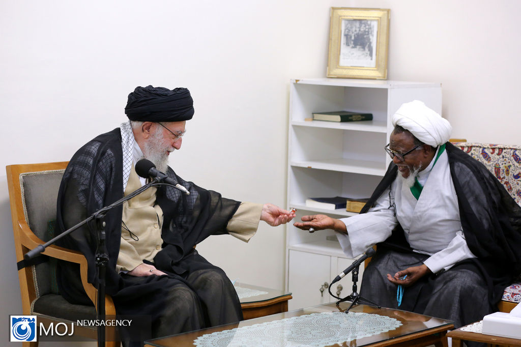 دیدار شیخ ابراهیم زکزاکی رهبر جنبش اسلامی نیجریه با مقام معظم رهبری