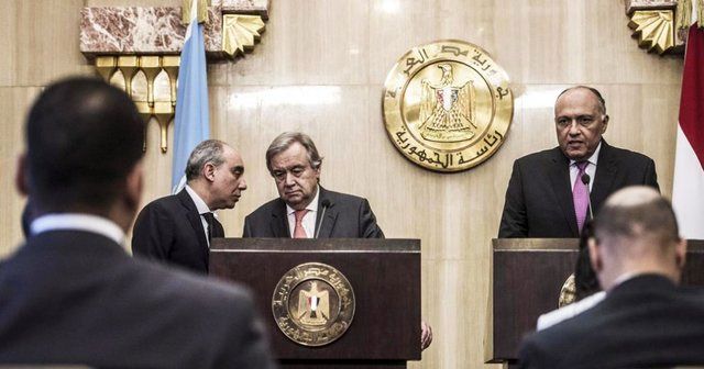 گوترش از مصر به موضع آمریکا درباره راه حل دو کشوری پاسخ داد