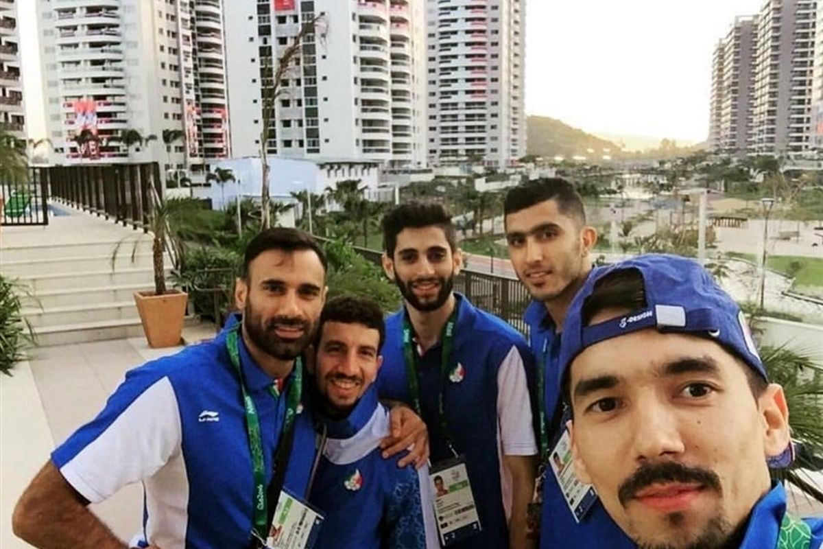 والیبالیست‌های ایران در کنار بهترین تنیسور دنیا