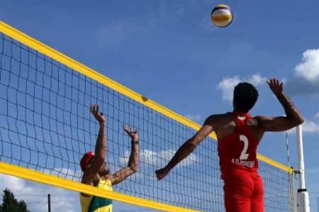 برد تیم والیبال ساحلی ایران در شروع رقابت‌های آسیایی