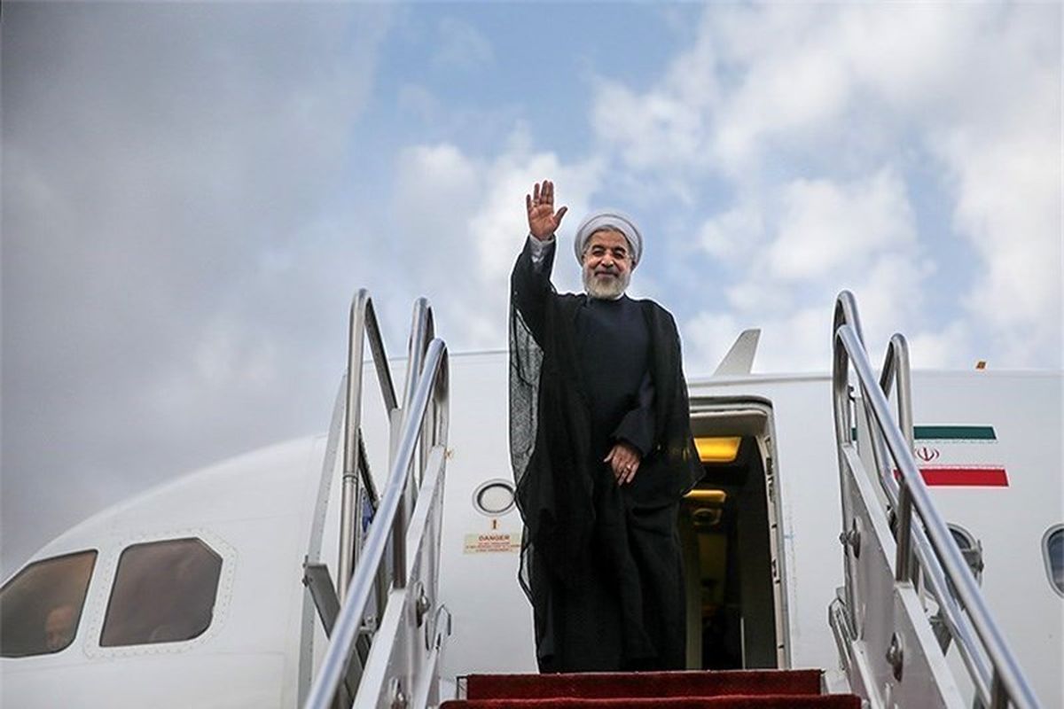 روحانی ایران را به مقصد چین ترک کرد