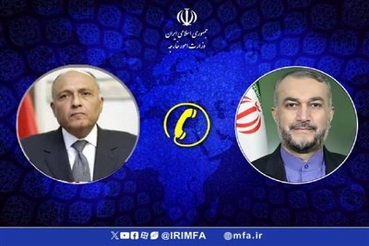 وزرای خارجه ایران و مصر با یکدیگر گفتگو کردند