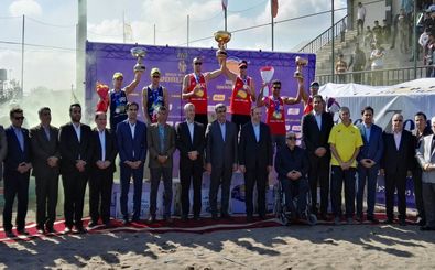 پایان تور جهانی والیبال ساحلی در منطقه آزاد انزلی 