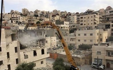 رژیم صهیونیستی یک آپارتمان 4 طبقه را در قدس تخریب کرد