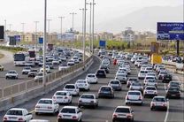 ترافیک نیمه سنگین در آزاد راه قزوین کرج