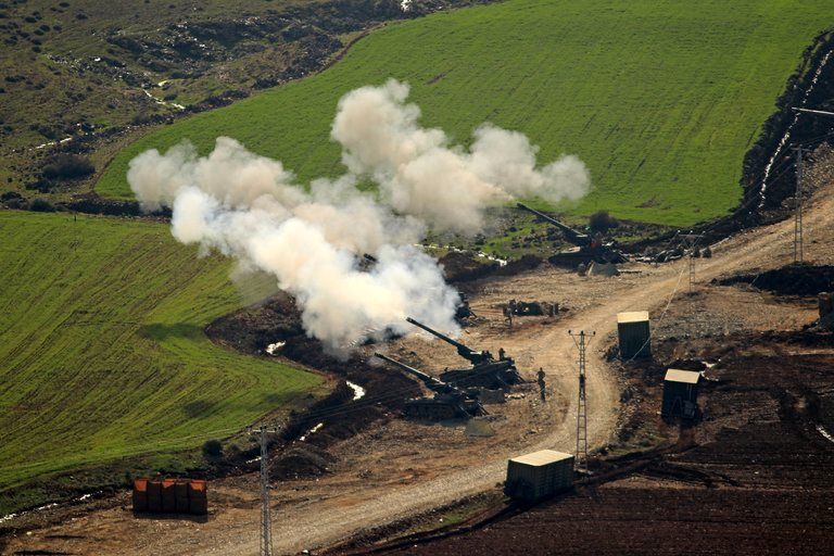حمله ارتش ترکیه به مواضع نیروهای کرد