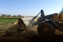 تخریب ۹۷۴ بنای غیرمجاز در اراضی کشاورزی قزوین