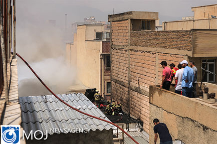 آتش سوزی در میدان رازی