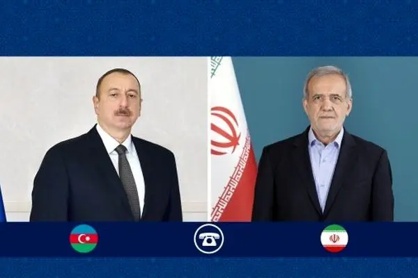 روسای جمهور ایران و جمهوری آذربایجان با یکدیگر گفتگو کردند