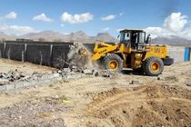 تخریب 6 ساخت و ساز غیر مجاز در اراضی کشاورزی خمینی شهر