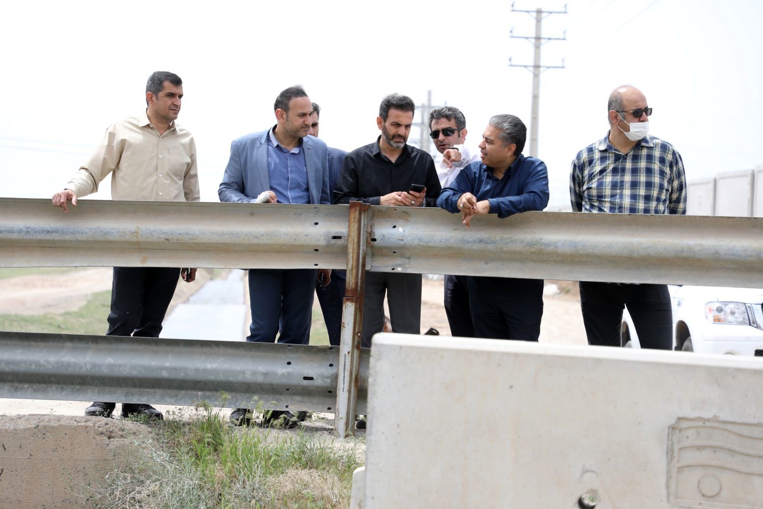 بازدید مدیرعامل شرکت آب منطقه ای قزوین از شبکه آبیاری دشت قزوین و تاسیسات وابسته